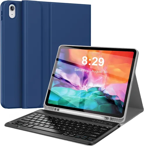 Vista 11 de Funda de teclado para iPad Pro de 12.9 pulgadas (modelo antiguo) 2015 1ª/2017 2ª generación - Teclado Bluetooth inalámbrico recargable, desmontable