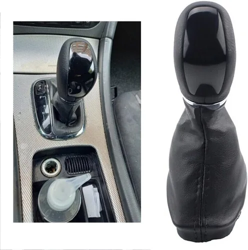Vista 2 de para Mercedes-Benz W203 W204 Palanca de cambio automática negra con bota de transmisión automática