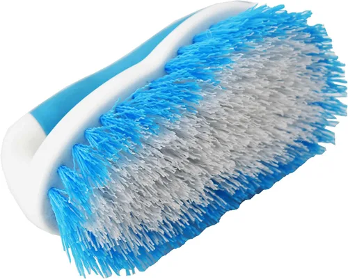 Vista 2 de Uniware Mini cepillo de mano doméstico con mango de nailon antideslizante, azul/blanco