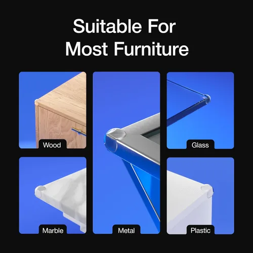 Vista 2 de Protector de esquinas para bebés, seguridad para bordes de muebles y topes, amortiguadores a prueba de bebés para cubrir bordes afilados de muebles