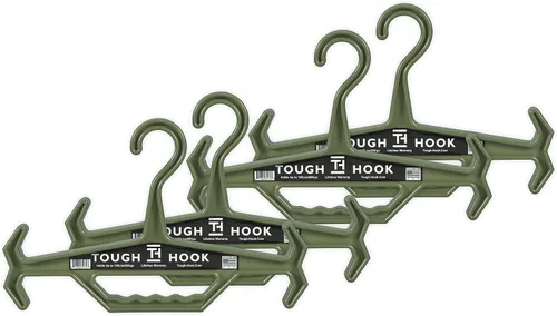 Vista 12 de Tough Hook ID - Percha de identificación resistente, fabricada en Estados Unidos, tapa de 200 libras, portaplatos, equipo táctico, buceo BCD