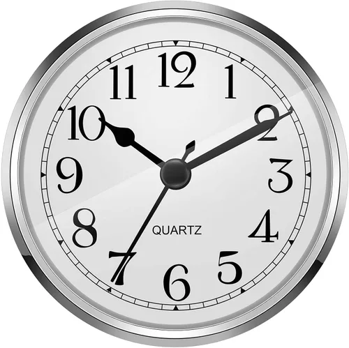 Vista 6 de Hicarer Reloj de cuarzo de 90 mm (3 1/2 pulgadas) con inserción/ajuste con número arábigo (dorado)