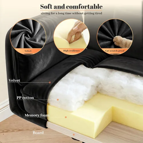 Vista 6 de Silla cruzada con ruedas, silla de oficina ergonómica con reposabrazos abatibles para mascotas, silla de tocador para dormitorio, sala de maquillaje
