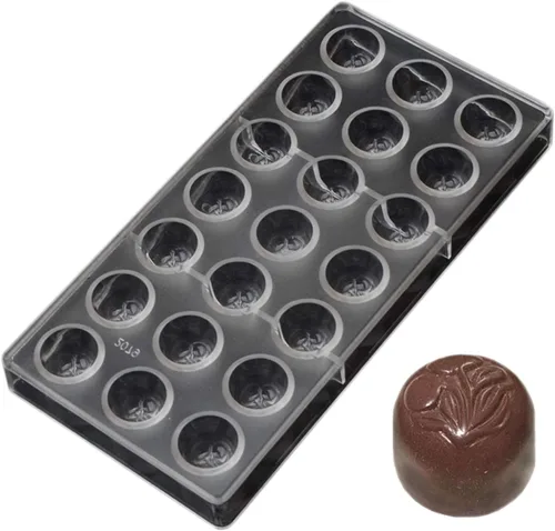 Vista 17 de Molde de policarbonato para chocolate, molde de caramelo de bricolaje, utensilios para hornear de plástico duro transparente, herramientas de 1