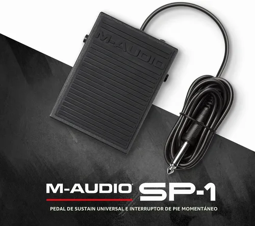 Vista 7 de M-AUDIO SP-1 Pedal de sostenimiento universal para teclados MIDI, pianos digitales, pianos eléctricos y más