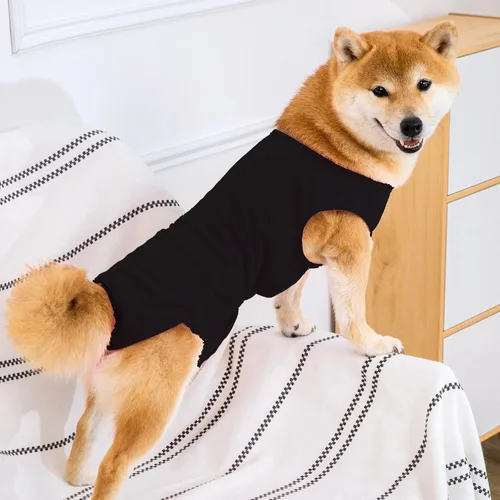 Vista 2 de Pañal de cuerpo completo para perro con pañales para cachorros, traje de recuperación fisiológica para perros y gatos después de la cirugía, suave