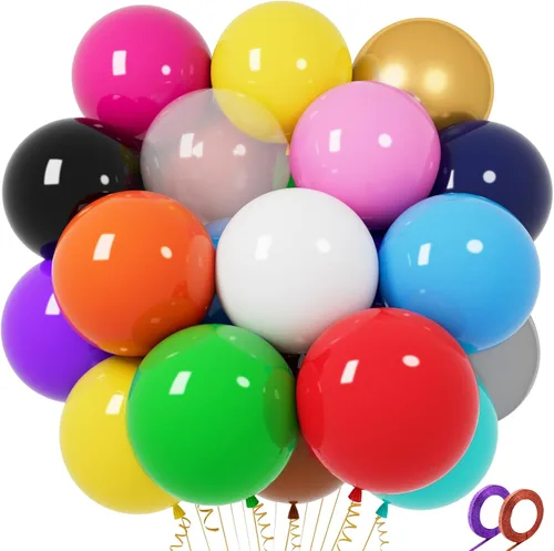Vista 33 de 120 unidades de 5 pulgadas de globos plateados metálicos, globos de látex plateados metálicos cromados, globos mini pequeños para decoraciones