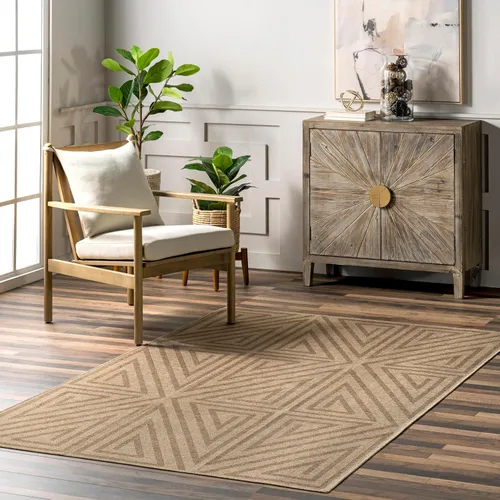 Vista 16 de nuLOOM Alfombra de Área Easy-Jute de 5' x 8', Lavable a Máquina, Antideslizante, para Sala de Estar, Dormitorio, Habitación de Niños, Guardería