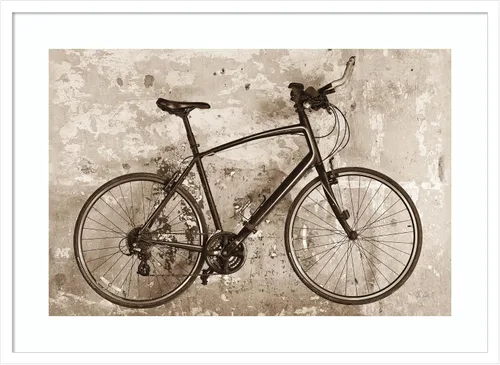 Vista 20 de Amanti Art Framed Wall Art Print 18x24 Bike by Deborah Revell, Transportation Wall Art, Industrial Urban Decor, Small Poster Painting Artwork for