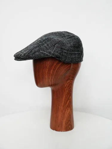 Vista 3 de TAILORMAP Harris Tweed Newsboy - Gorra plana 100% lana para hombre