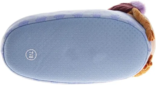 Vista 5 de Disney Frozen Elsa and Anna - Pantuflas de felpa para niñas, antideslizantes, cómodas, esponjosas, ligeras, cálidas, suaves, para interiores y niñas