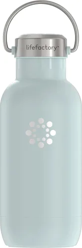 Vista 11 de Lifefactory Botella deportiva aislada al vacío de acero inoxidable de 24 onzas, carbono