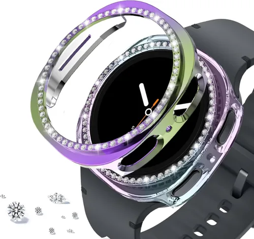 Vista 123 de DEALELE Paquete de 1 + 3 fundas compatibles con Samsung Galaxy Watch 7 Ultra (1.772 pulgadas), funda protectora de policarbonato transparente