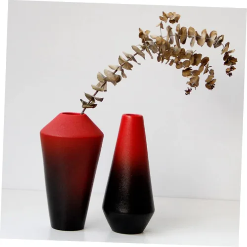 Vista 8 de Artibetter Florero geométrico de mesa, centro de mesa, ramo de mesa, jarrón moderno para escritorio, florero decorativo de escritorio, jarrón
