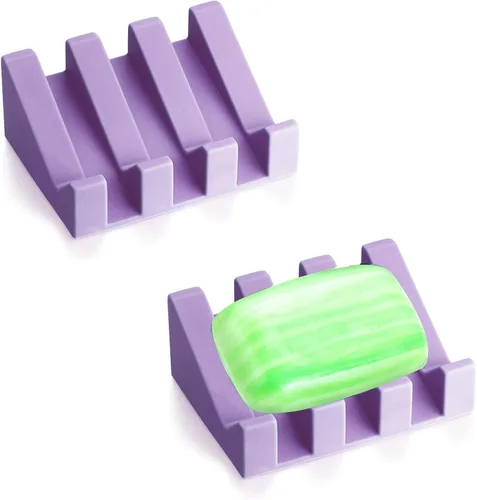 Vista 10 de Jabonera, Soporte para Pastilla de Jabón para Ducha para Baño, Cocina, Bañera, Fácil de Limpiar, Mantiene el Jabón Seco, Prolonga la Vida del Jabón