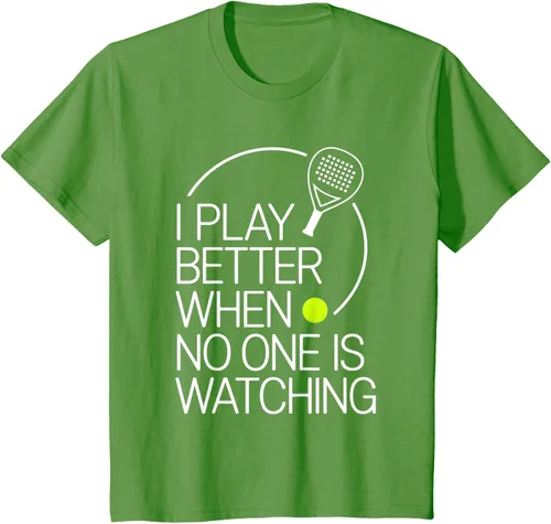 Vista 90 de Camiseta de tenis de pádel I Play Better When No One is Watching