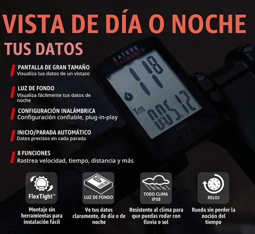 Vista 3 de CATEYE - Ordenador inalámbrico para bicicletas Padrone Plus