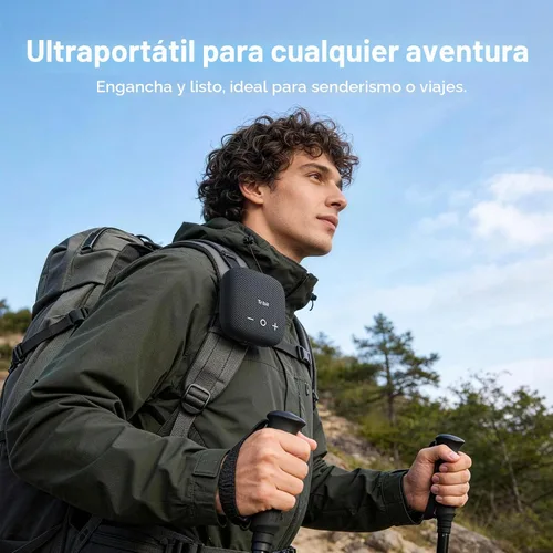 Vista 7 de Tribit StormBox Micro 2 Altavoz portátil inalámbrico: sonido de graves profundos de 10 W, altavoz impermeable IP67 para bicicleta con Bluetooth 5.3
