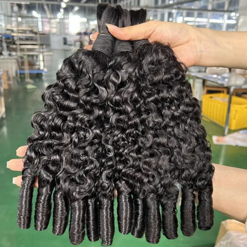 Vista 8 de VIPbeauty - Paquetes de cabello humano rizado birmano 16A, 3.53 onzas, un Peluca rizada de 13 x 4
