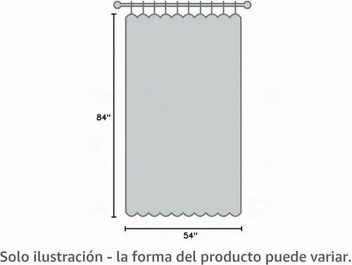 Vista 4 de GOHD Light Grace. Panel de cortina de gasa jacquard con cenefa doble adjunta y respaldo de tafetán. Juego de 2 piezas. Cada pieza de 54 pulgadas