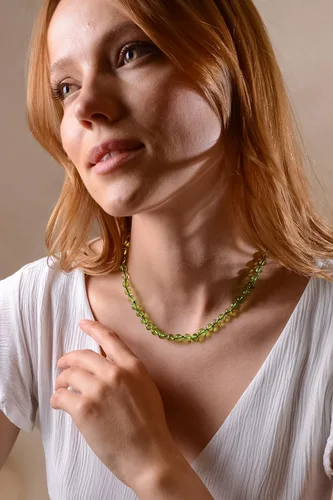 Vista 44 de Collar de ámbar para mujer con cierre de plata chapada en oro de 18 quilates, 19 pulgadas con extensor de 2 pulgadas, hecho a mano con cuentas