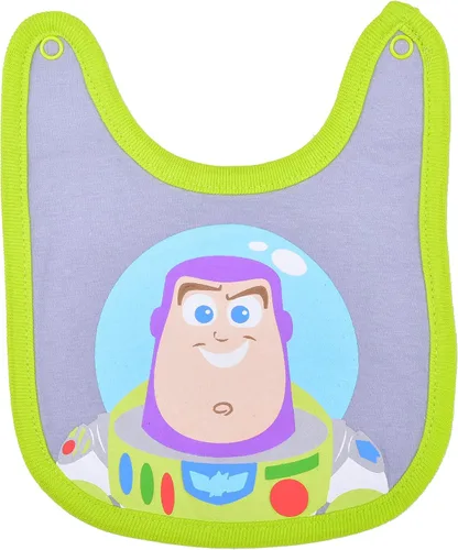 Vista 5 de Disney Baby Boys Monsters Inc Mickey o Buzz Lightyear Paquete de 2 baberos y body