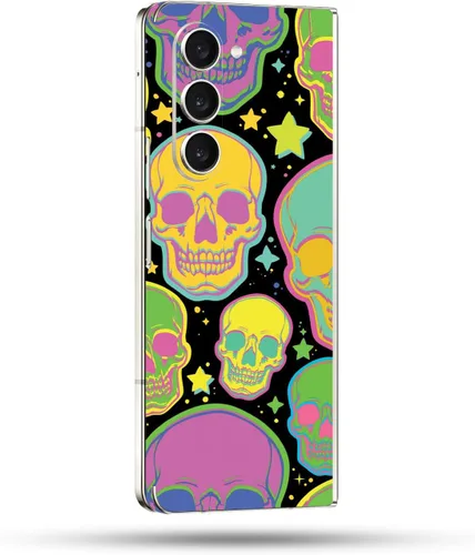 Vista 54 de MightySkins Skin compatible con Samsung Galaxy Z Fold 5 - Puppy Fall Funda protectora de vinilo duradera y única Fácil de aplicar, quitar