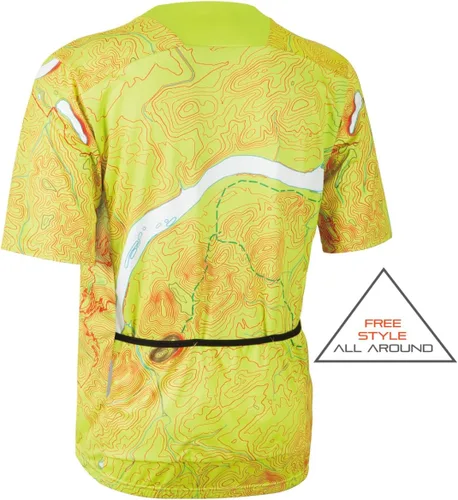 Vista 2 de CEROTIPOLAR Camiseta de ciclismo de ajuste holgado para hombre, 3 bolsillos traseros, transpirable, de secado rápido