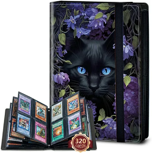 Vista 60 de Rossy Carpeta de tarjetas con 4 bolsillos, carpeta de tarjetas intercambiables, álbum de colección de tarjetas, para 160 tarjetas, carpeta