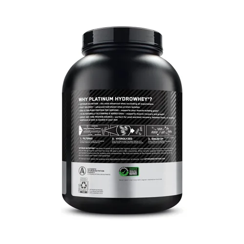 Vista 9 de Optimum Nutrition Platinum Hydrowhey Proteína en polvo, Turbo Chocolate, 4