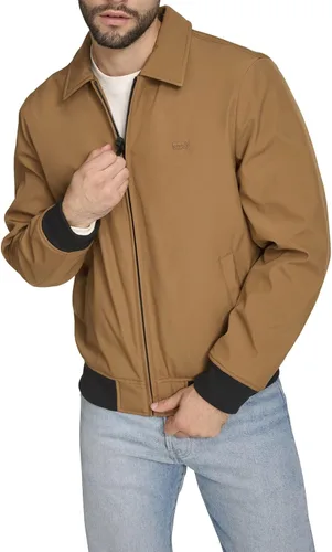 Vista 6 de Levi's Men's Men's Lightweight Softshell Varsity Rib Knit Bomber Jacket