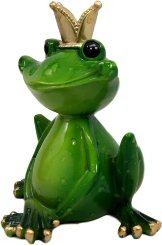 Vista 3 de Ebros Gift Kiss A Frog - Figura decorativa de príncipe encantador con corona, 4.5 pulgadas de alto, ranas coleccionables, sapos, sapos, realeza