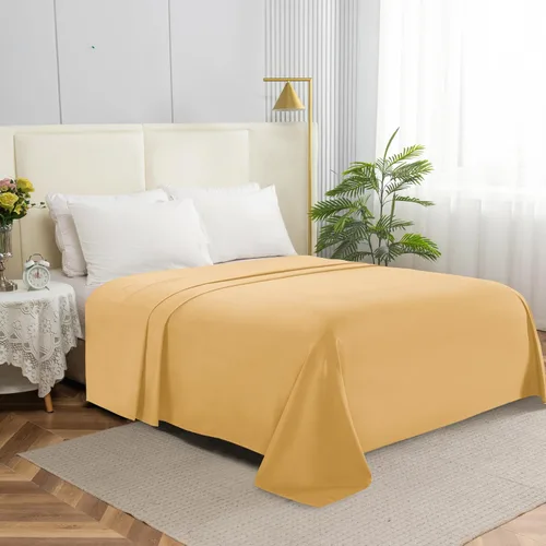 Vista 17 de Elegant Comfort Sábana encimera de 1 pieza de calidad hotelera, lujosa y suave, 1500 hilos, calidad egipcia, resistente a arrugas, manchas