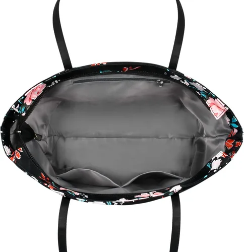 Vista 4 de Bolso de hombro floral para mujer, impermeable, para adolescentes, playa, escuela