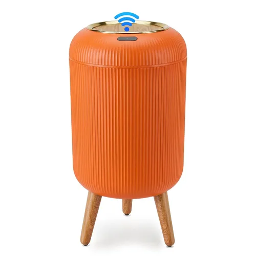 Vista 13 de Pukomc Papelera con sensor inteligente, conveniente e higiénico, fácil de usar, sensor de tecnología, impermeable, papelera de plástico para cocina