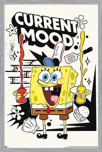 Vista 15 de Trends International Nickelodeon Bob Esponja - Póster de pared de humor actual, 22.4 pulgadas de largo x 14.7 pulgadas, versión enmarcada de madera