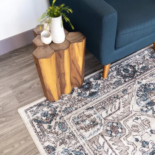 Vista 3 de Maples Rugs alfombra de área con diseño envejecido