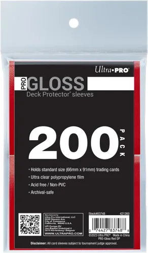 Vista 16 de Ultra PRO - Protector de cubierta de fundas de tarjetas estándar azul PRO-Gloss de 200 unidades, protege y almacena tarjetas coleccionables