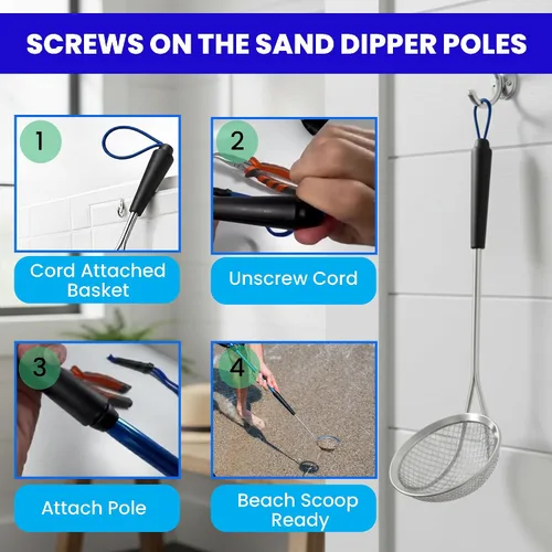 Vista 6 de Sand Dipper Cuchara higiénica de acero inoxidable para arena para gatos (original)