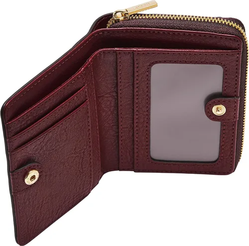 Vista 3 de Fossil Logan - Cartera plegable de piel con bloqueo RFID para mujer