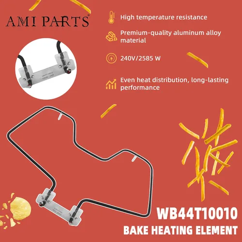 Vista 3 de Elemento de Calefacción de Reemplazo para Horno de Gama WB44T10010 (Actualización) Compatible con Horno JBS55WK JBS55WJ JBP68WD JBP24BH JBP24BB