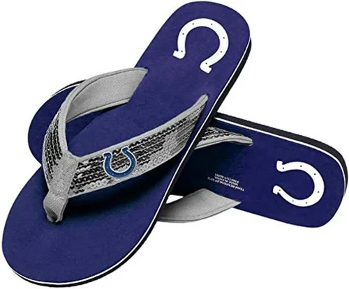 Vista 36 de FOCO Womens NFL Team Logo Sequin Strap Sandals Flip Flops