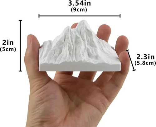 Vista 5 de TRANSGOOD Modelo de montaña en miniatura Alpes suizos Souvenir Yeso Suiza Artesanía Regalo Decoración del Hogar Colección Pisapeles
