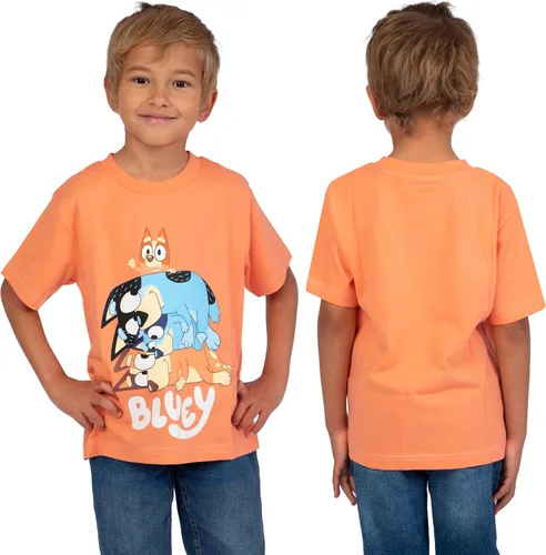 Vista 10 de Bluey Paquete de 3 camisetas para niños para verano, paquete de 3 camisetas de algodón para niños