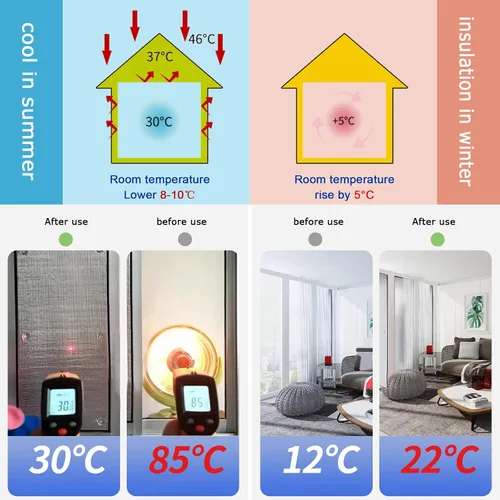 Vista 3 de Película opaca para ventana de dormitorio, película reflectante de privacidad para ventana, con bloqueo solar para puerta de vidrio, película