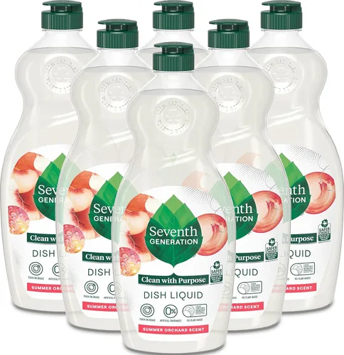 Vista 18 de Seventh Generation Jabón Líquido para Platos Ralladura de Clementina Hierba Limón Jabón Líquido Lavavajillas 19 oz