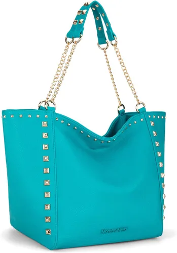 Vista 15 de Montana West - Bolso de mano grande para mujer con asa superior sobredimensionada y bolsos con cadena