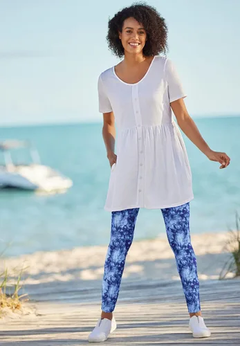 Vista 5 de Woman Within Calzas de mujer, tamaño grande, diseño floral