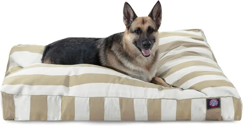 Vista 13 de Majestic Pet Cama rectangular grande para perros con rayas lavable, cama antideslizante y cómoda para mascotas, cama para perros con funda extraíble