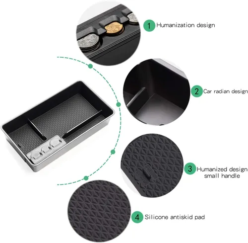 Vista 2 de SHAOHAO Organizador de consola central Nissan Alitma 2023 2024, para Nissan Alitma 2019-2022 2023 2024 Nissan Alitma S/SV/SR/SL/Platinum Bandeja